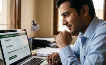 Applicant completing online application for FIA jobs 2026