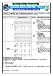 Job applicant preparing to apply for Islamabad Police jobs