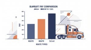 CDL driver jobs pay comparison by route type.